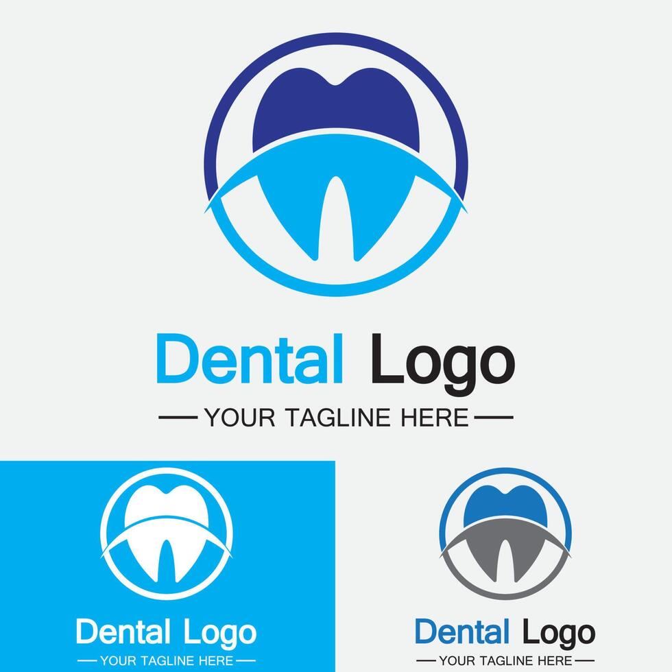 plantilla de vector de diseño de logotipo dental. logotipo de dentista creativo. logotipo vectorial de la clínica dental.