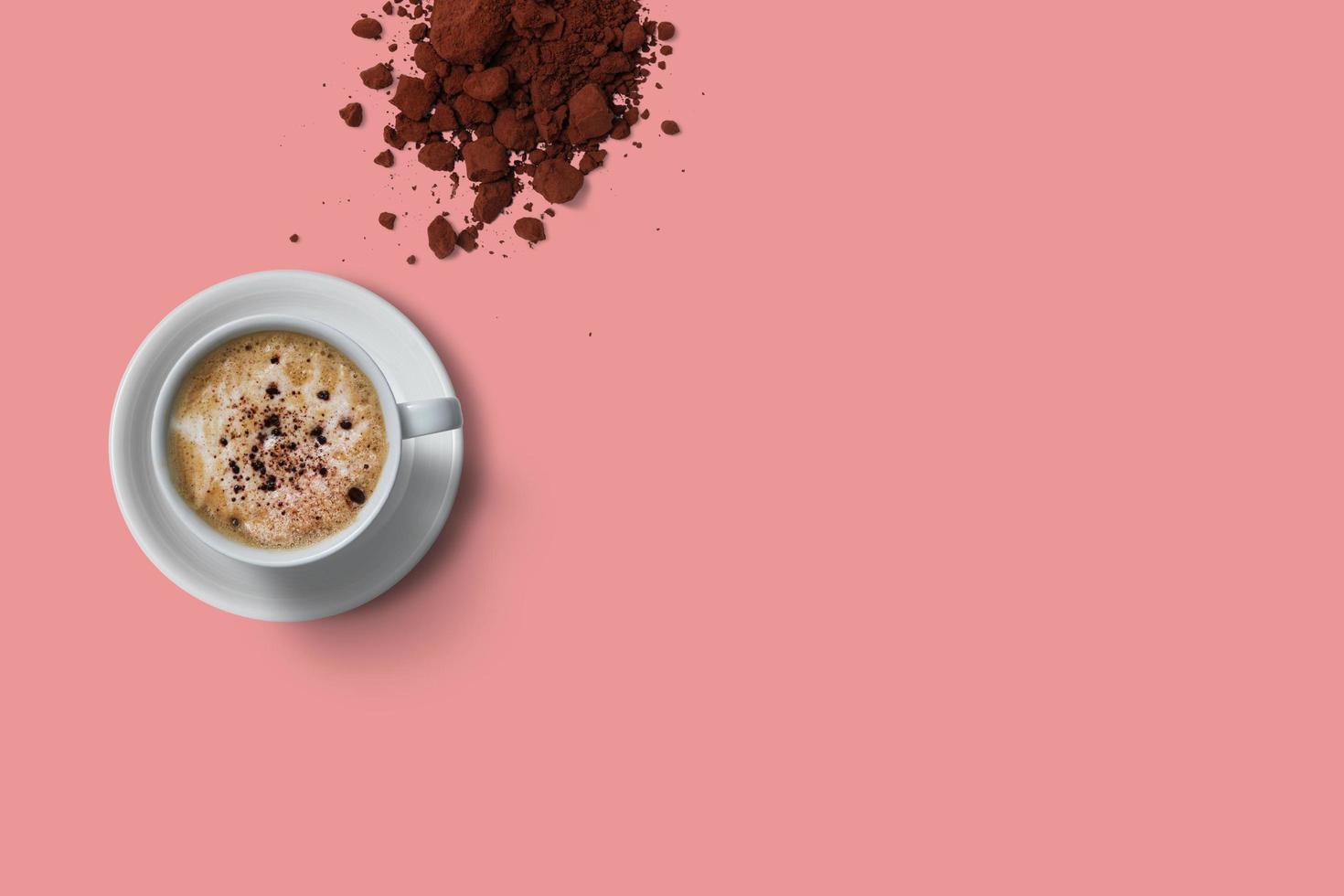 top view coffee photo