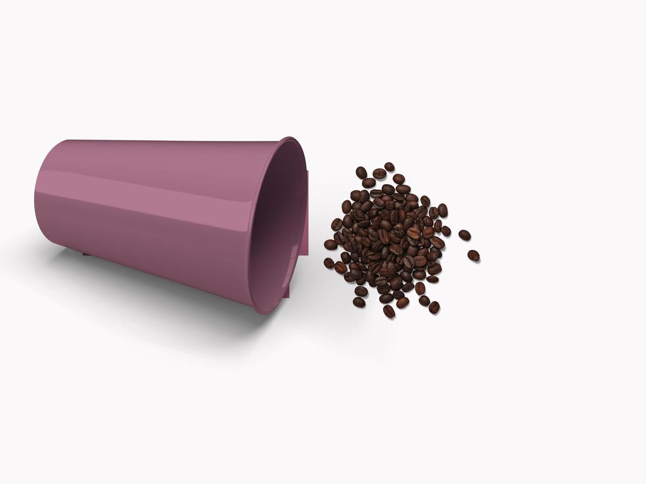 coffee for breakfast and bean photo