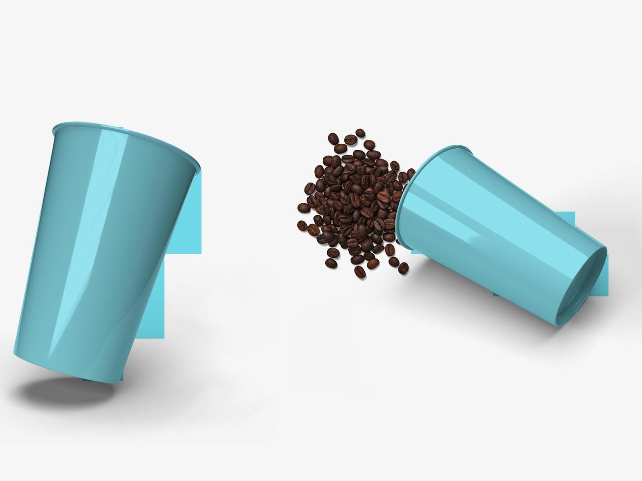 coffee for breakfast and bean photo
