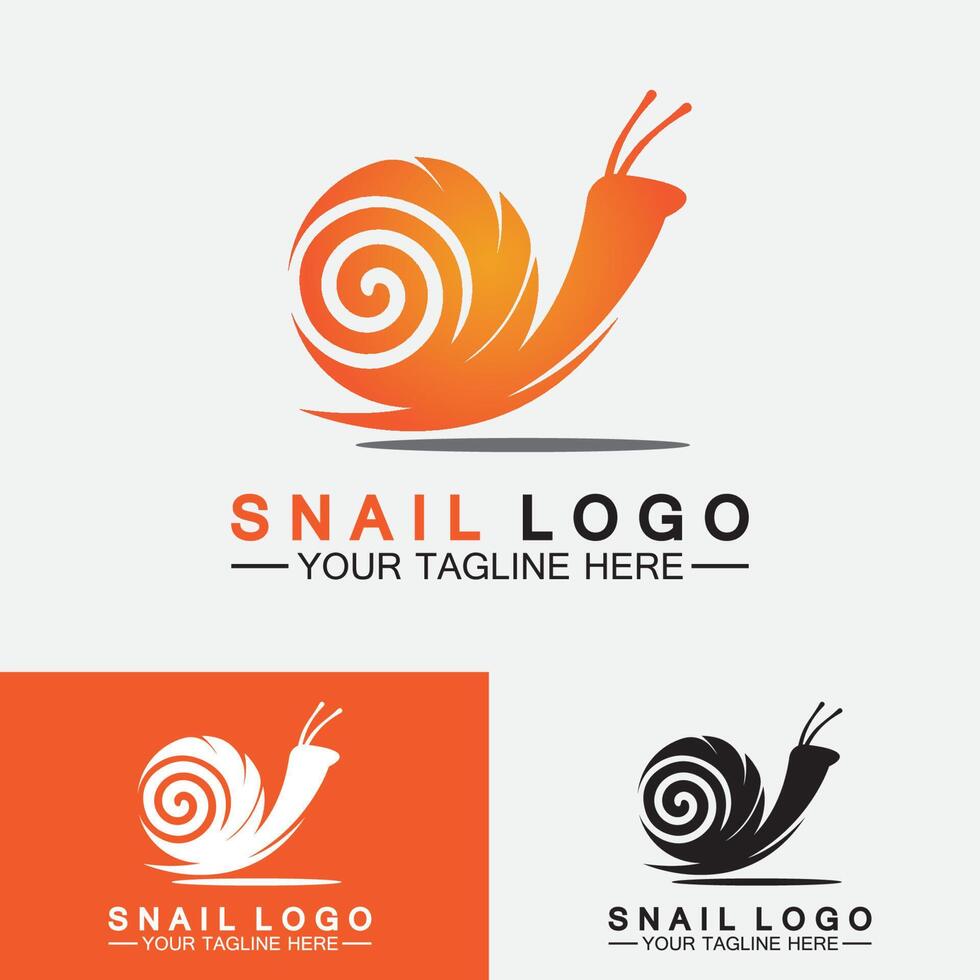 Snail logo template vector icon illustration design