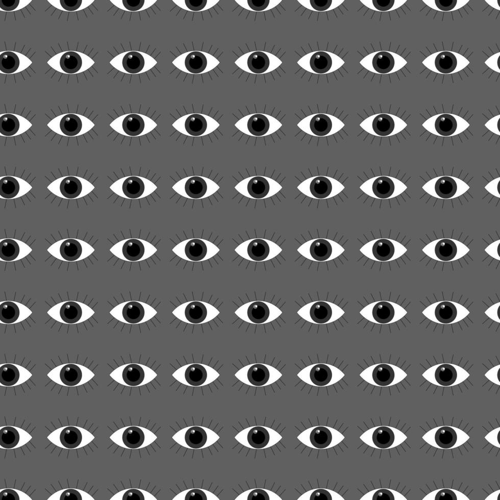 vector seamless pattern open eyes with eyelashes