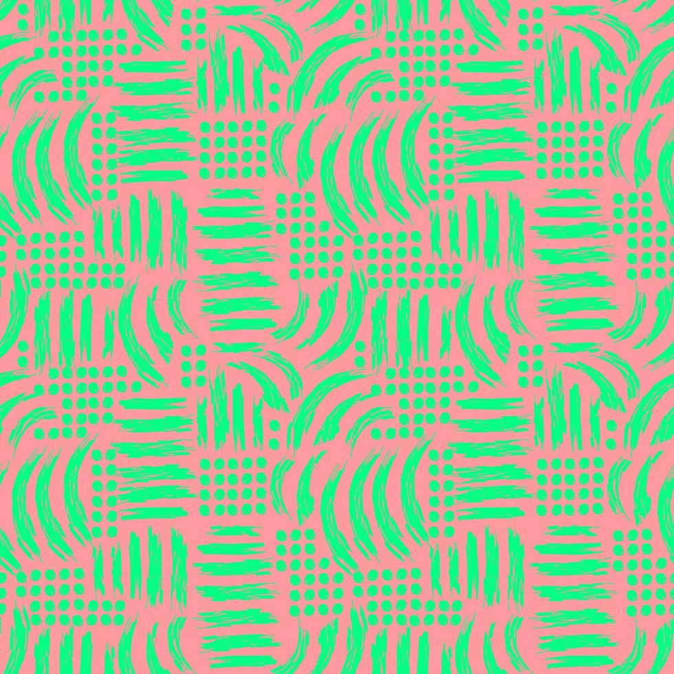 abstract seamless vector pattern chaotic curved lines of different colors on contrasting background