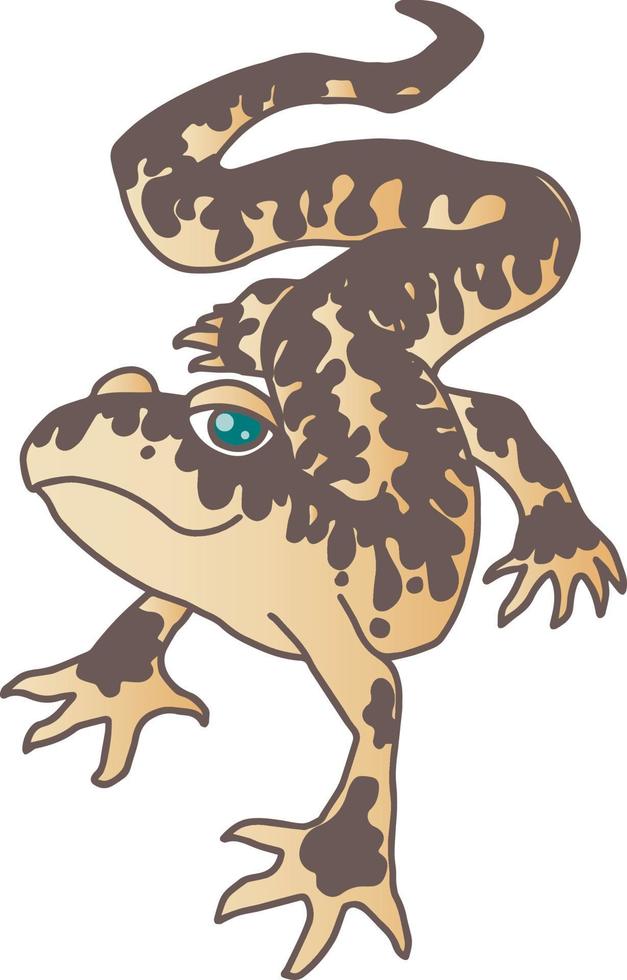 lizard gecko leopard vector isolated hand drawing