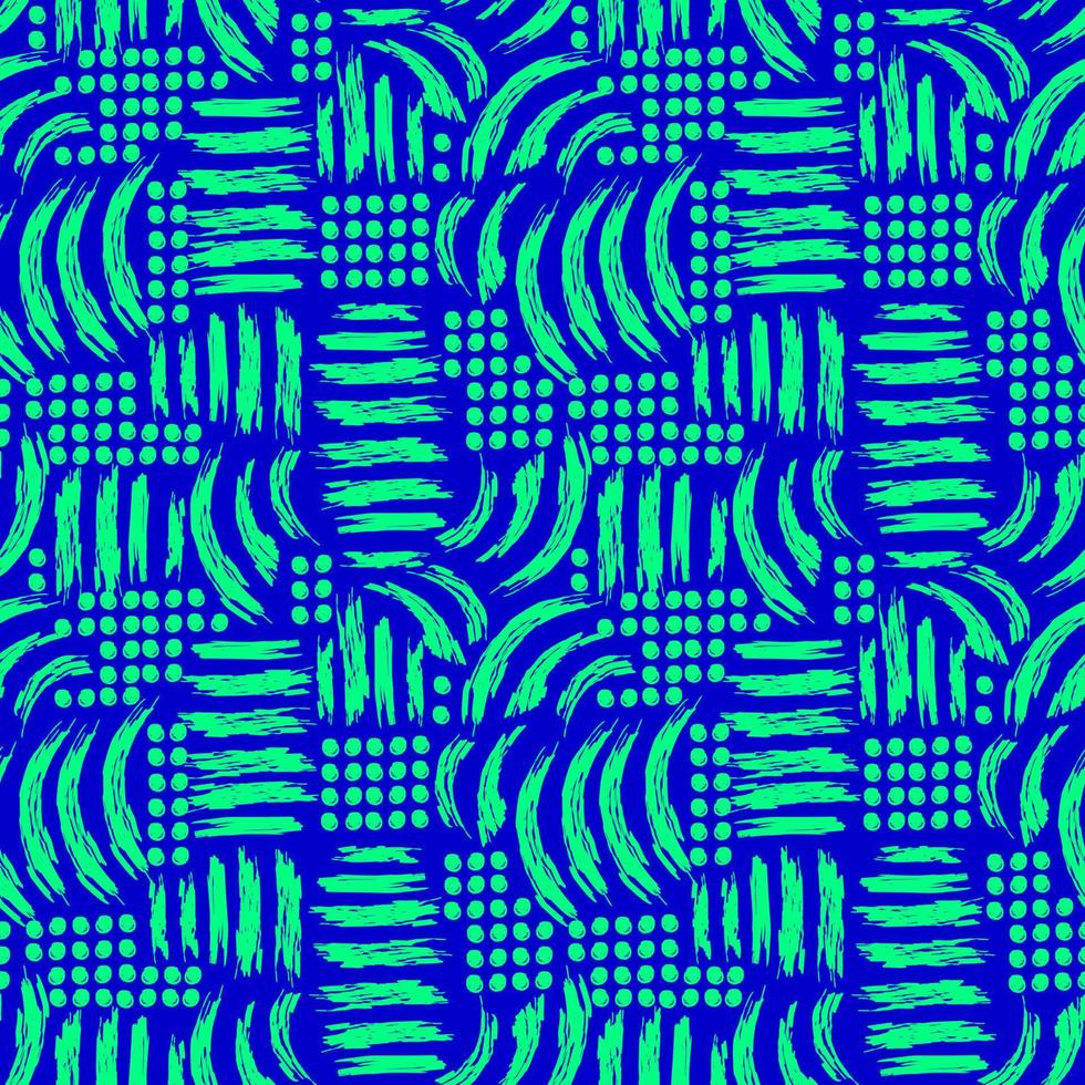 abstract seamless vector pattern chaotic curved lines of different colors on contrasting background