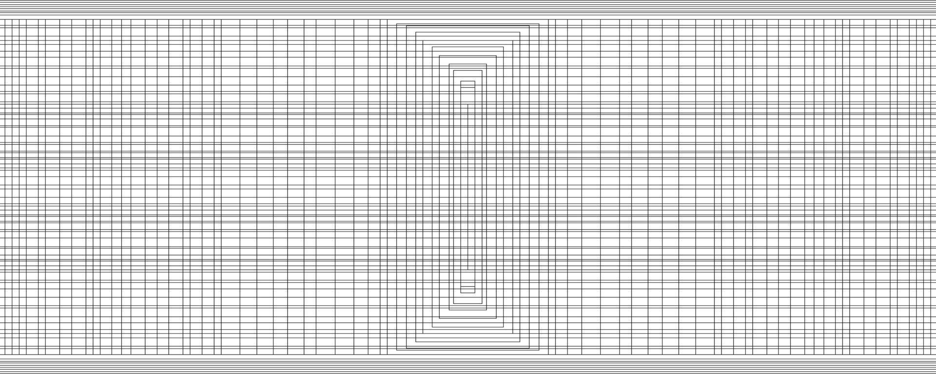 abstract geometric pattern with isolated shape squares cell in perspective vector