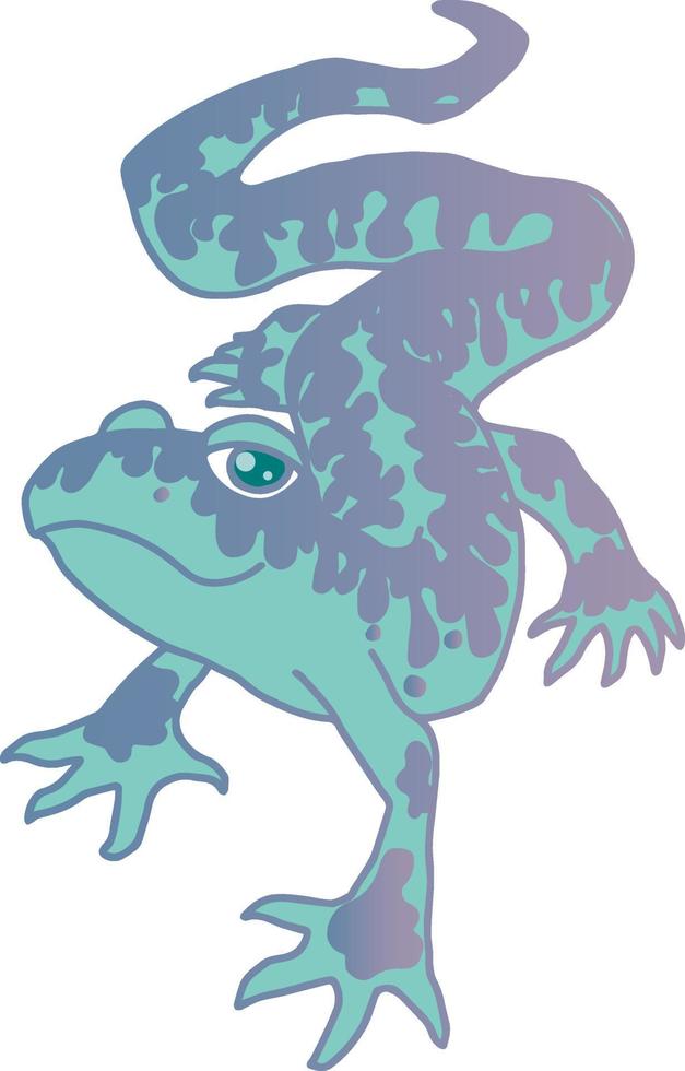 lagarto gecko leopardo vector aislado dibujo a mano