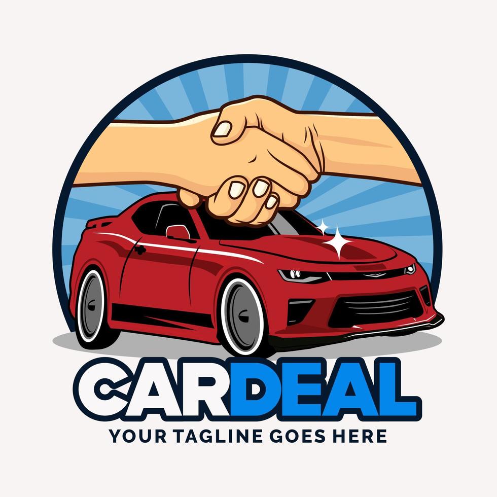 Rent Car, buy and deal Logo Template Design Vector inspiration, Design element for logo, poster, card, banner, emblem, t shirt. Vector illustration
