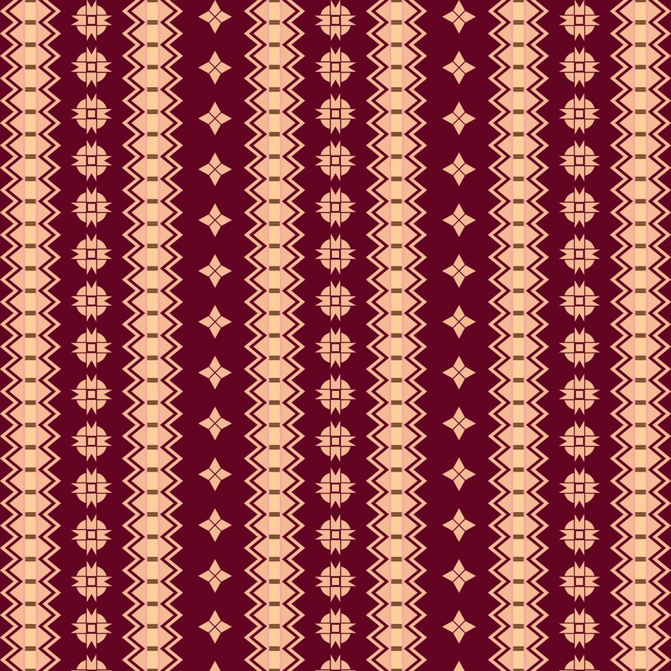 traditional art songket cloth indonesia batik sumatra tribal ethnic pattern red background vector