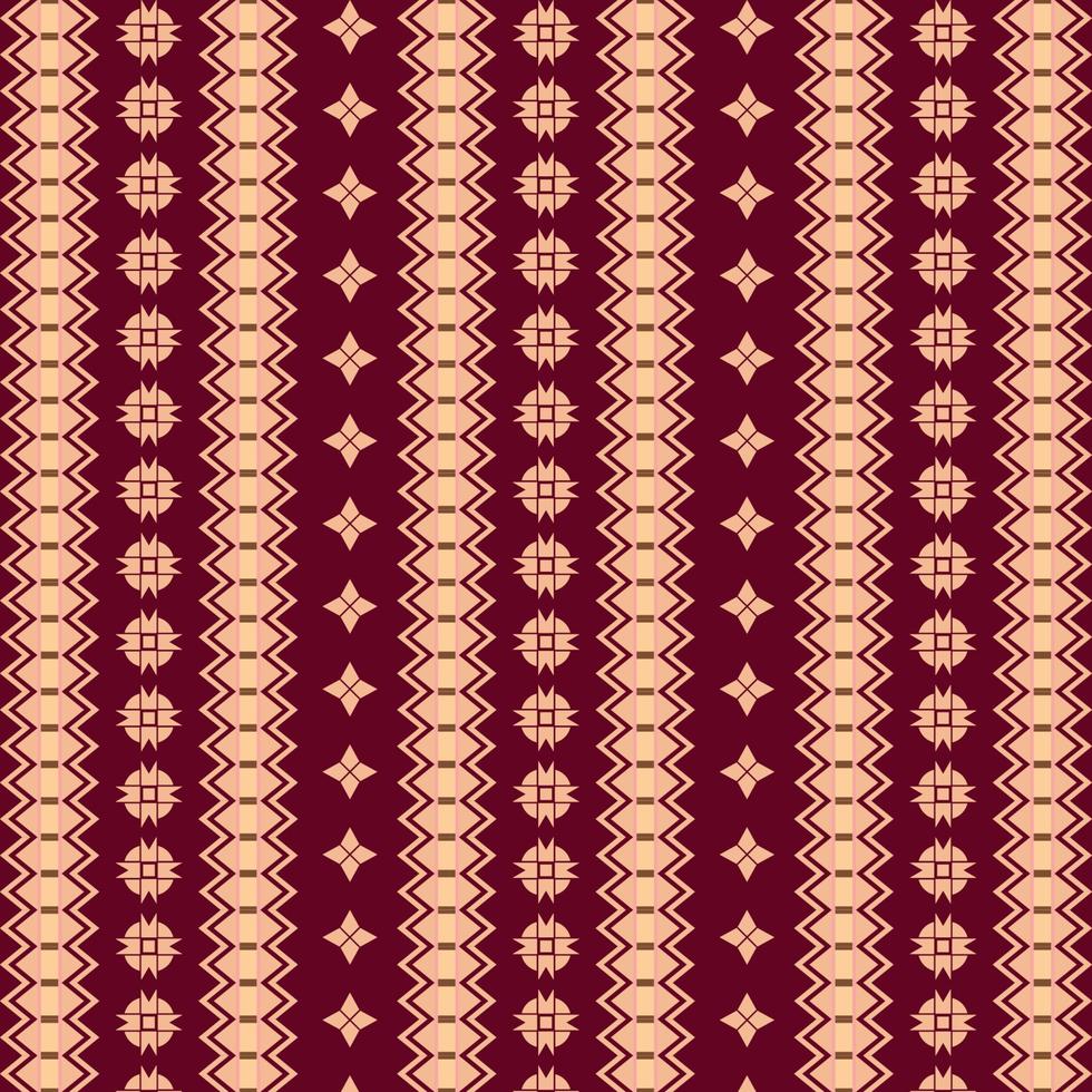 traditional art songket cloth indonesia batik sumatra tribal ethnic pattern red background vector