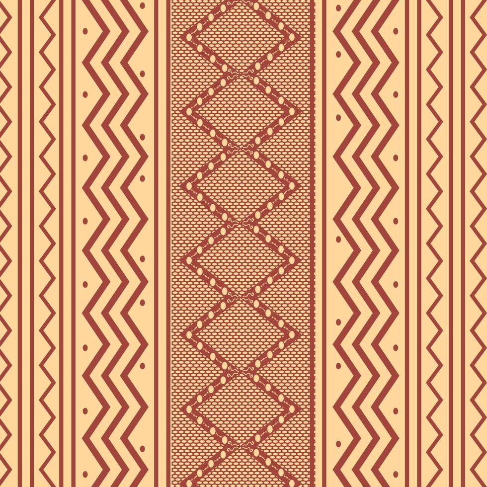 traditional art songket cloth indonesia batik sumatra tribal ethnic pattern cream background vector