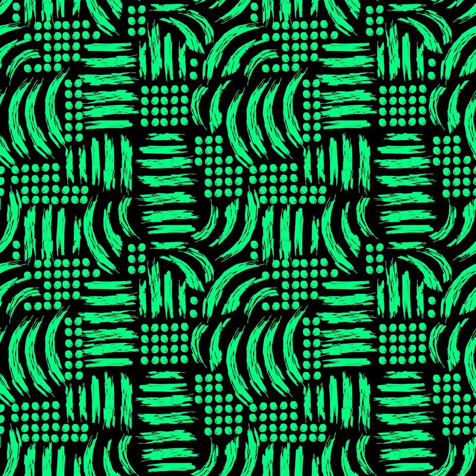 abstract seamless vector pattern chaotic curved lines of different colors on contrasting background