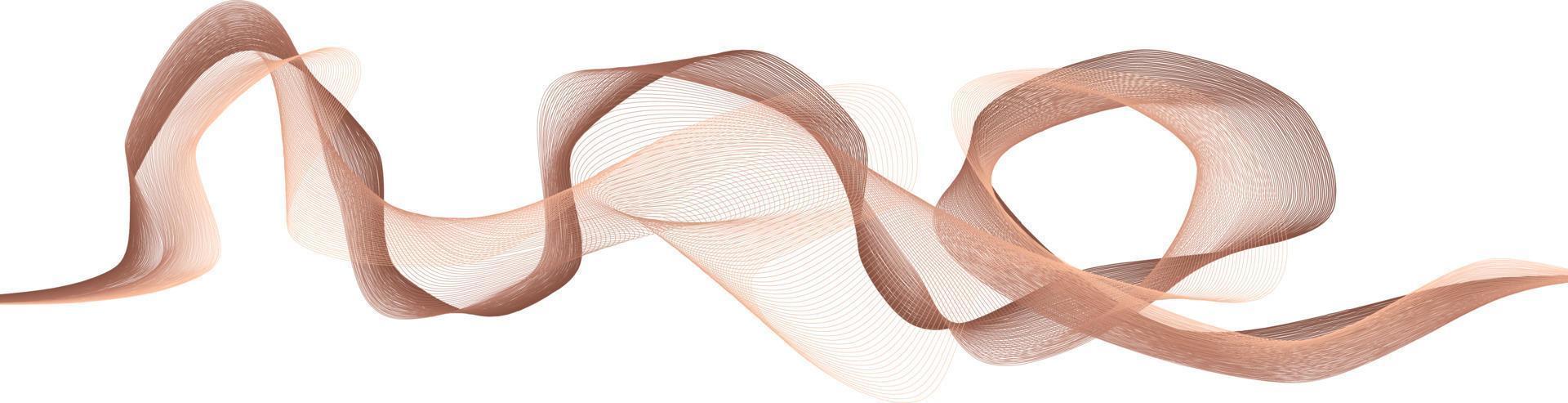 Abstract wave element for design. Digital frequency track equalizer. Stylized abstract wave lines background. Vector illustration. Curved wavy line, smooth stripe.