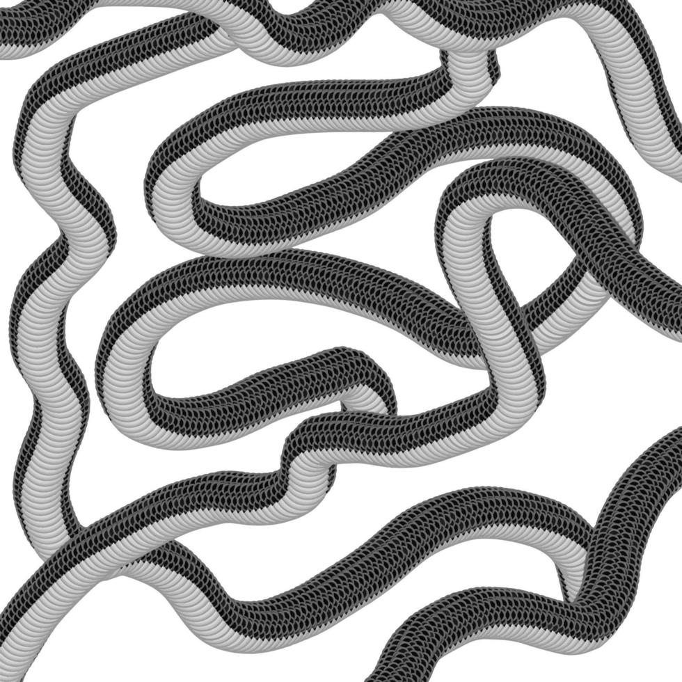snakes interlacing vector pattern background