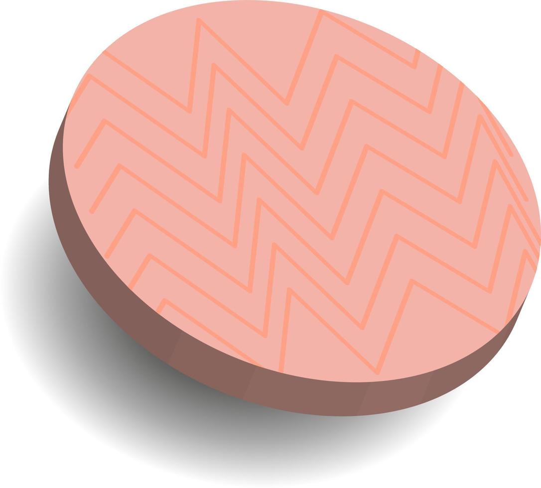 Modern geometric 3d abstract vector Small isolated short cylinders, pills, candies, circles with zigzags
