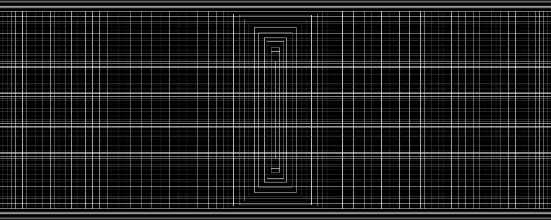 abstract geometric pattern with isolated shape squares cell in perspective vector