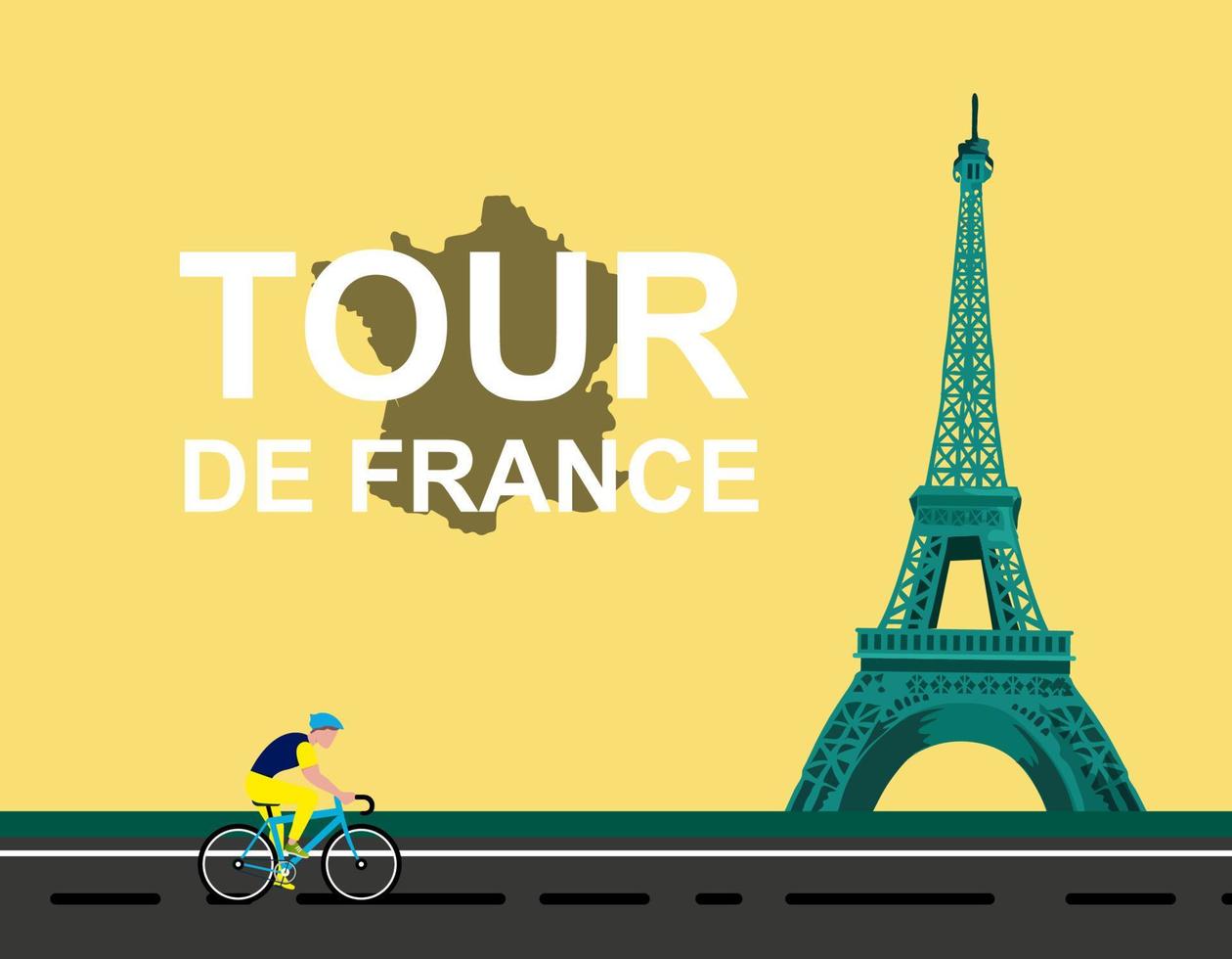 diseño de fondo del tour de francia vector