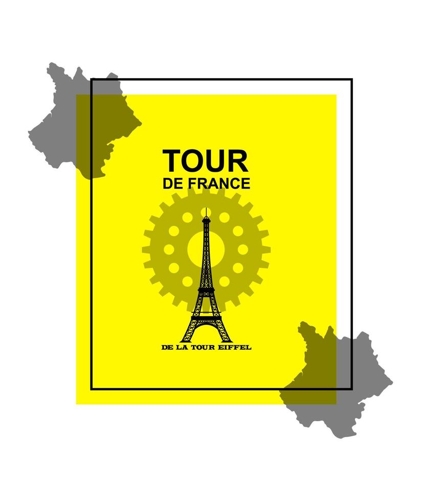 cartel del tour de francia vector