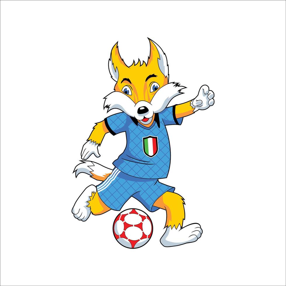 ilustración de fútbol de deporte animal vector