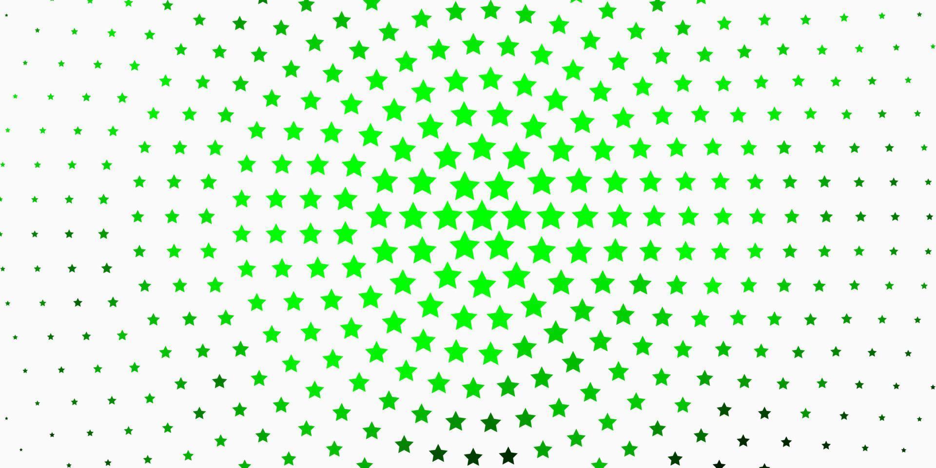 Light Green, Yellow vector texture with beautiful stars.