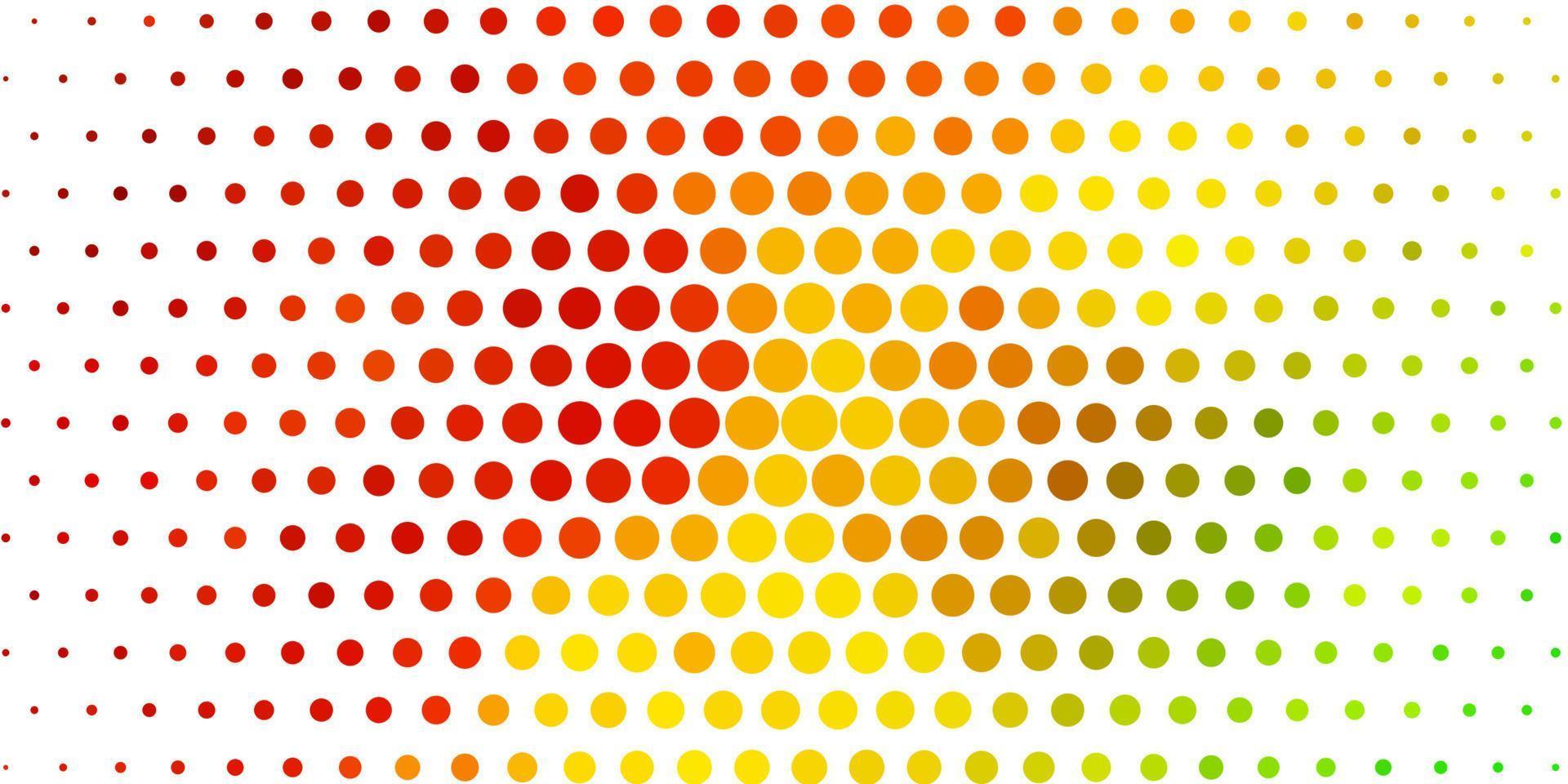 Light Green, Yellow vector pattern with circles.