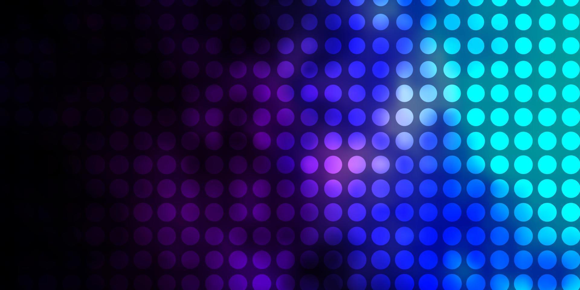 Dark Pink, Blue vector background with circles.