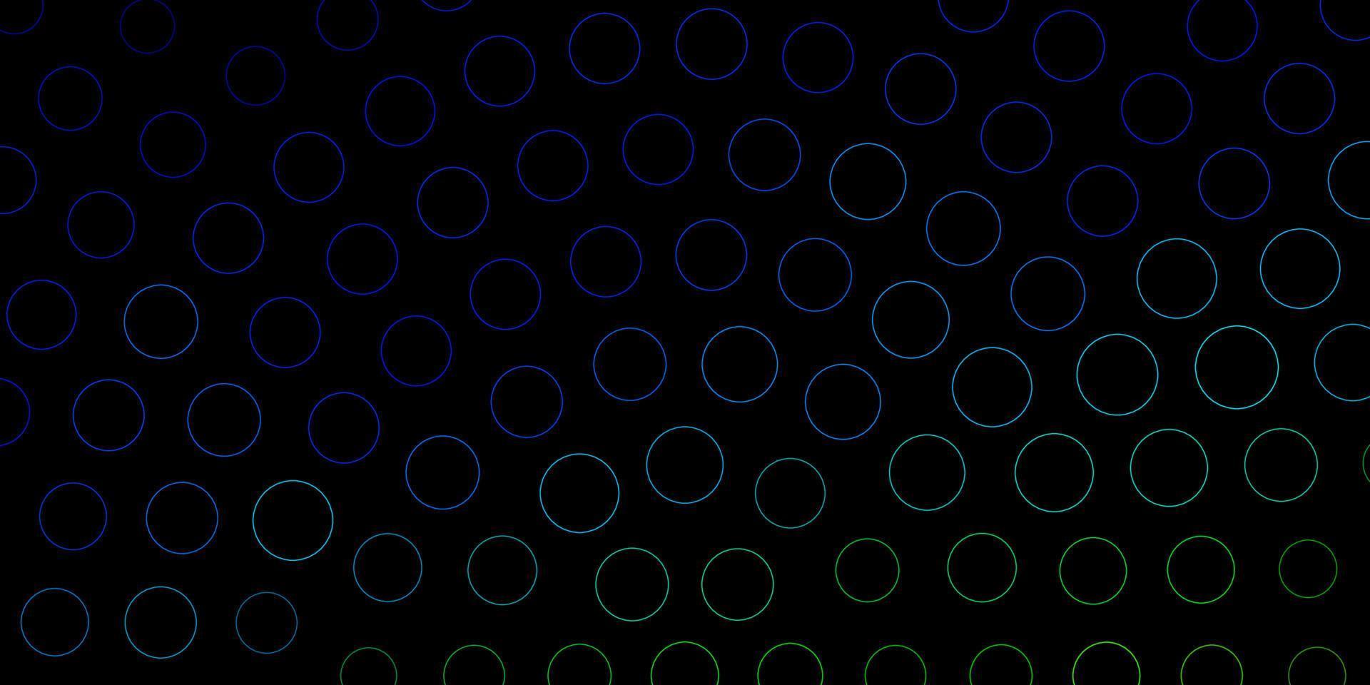 Dark Multicolor vector template with circles.