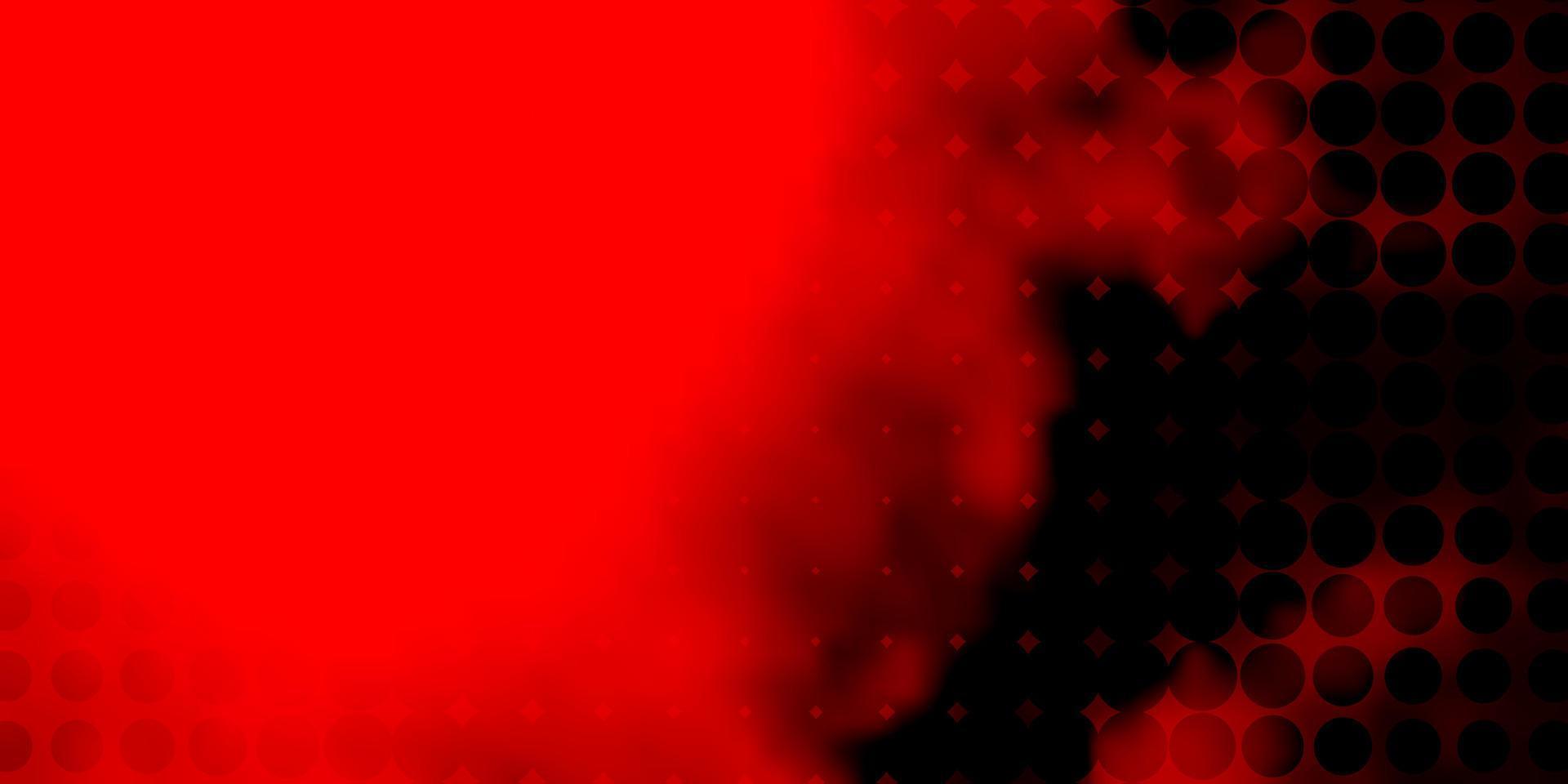 Dark Orange vector pattern with spheres.