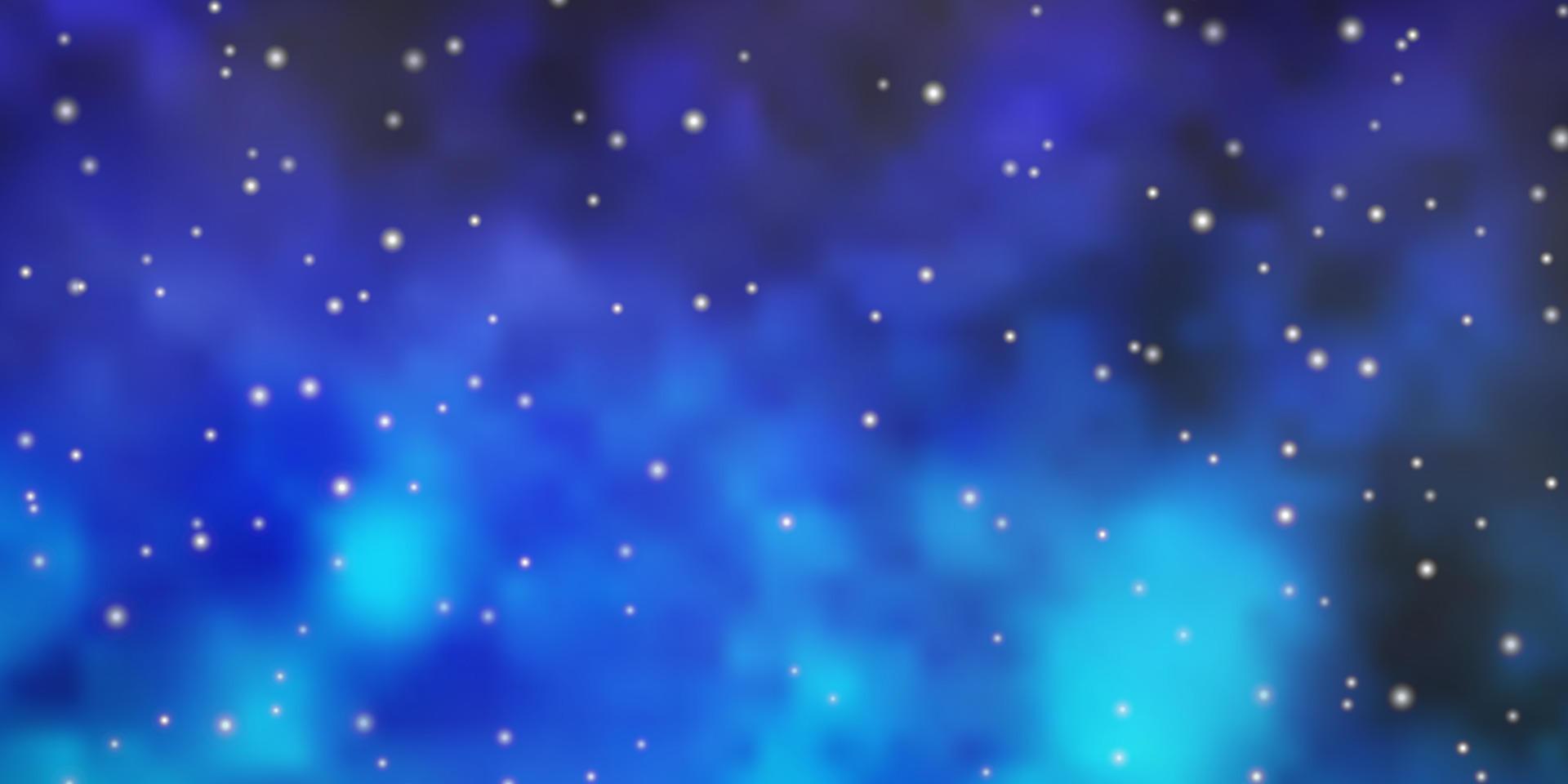 Dark Pink, Blue vector texture with beautiful stars.