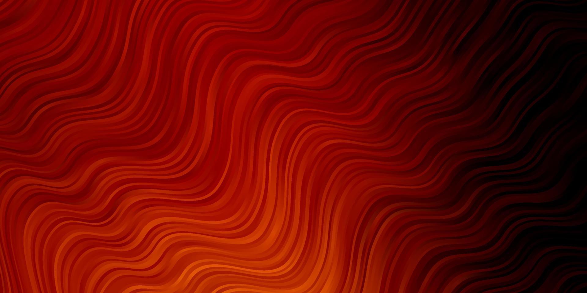 Dark Orange vector template with curves.