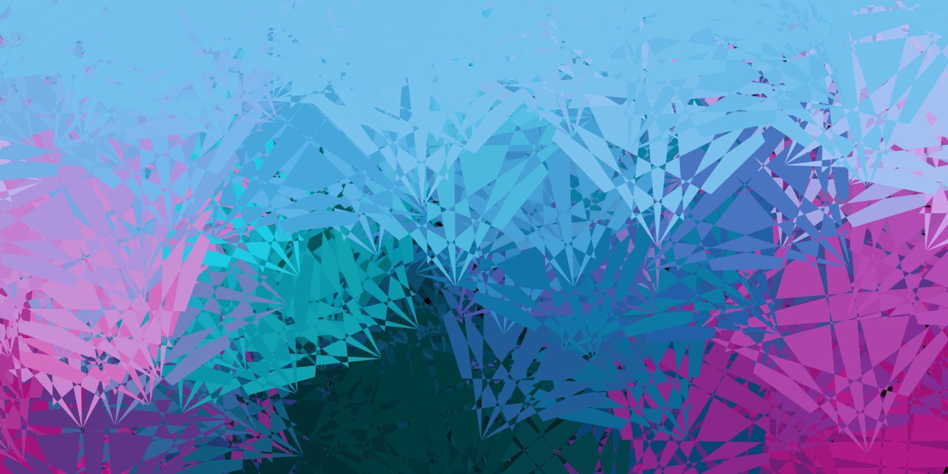Dark Blue, Red vector template with triangle shapes.