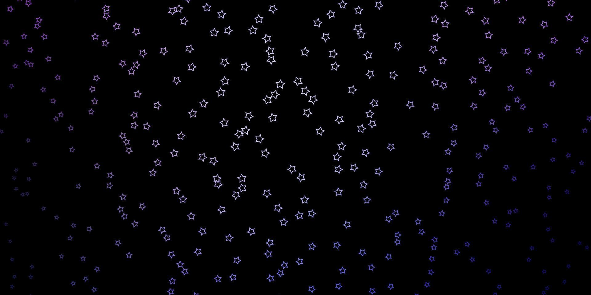 Dark Pink, Blue vector pattern with abstract stars.