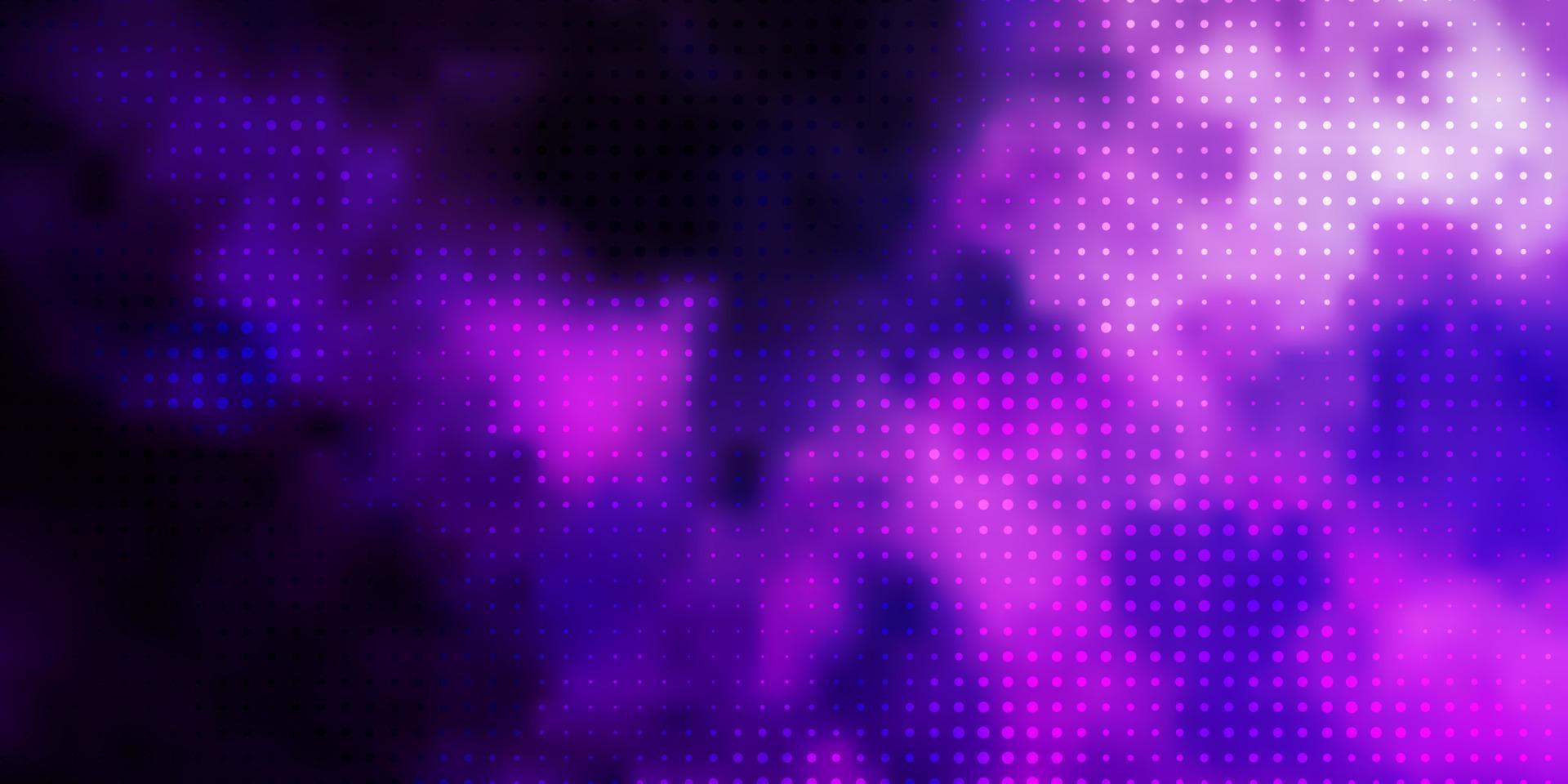 Light Purple vector background with bubbles.