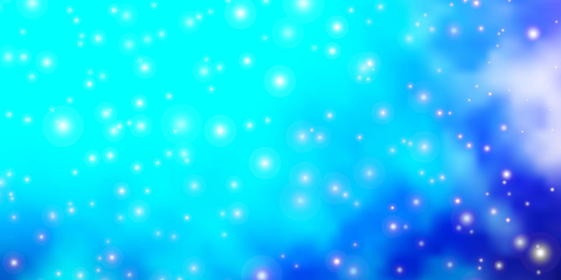 Light Pink, Blue vector background with colorful stars.