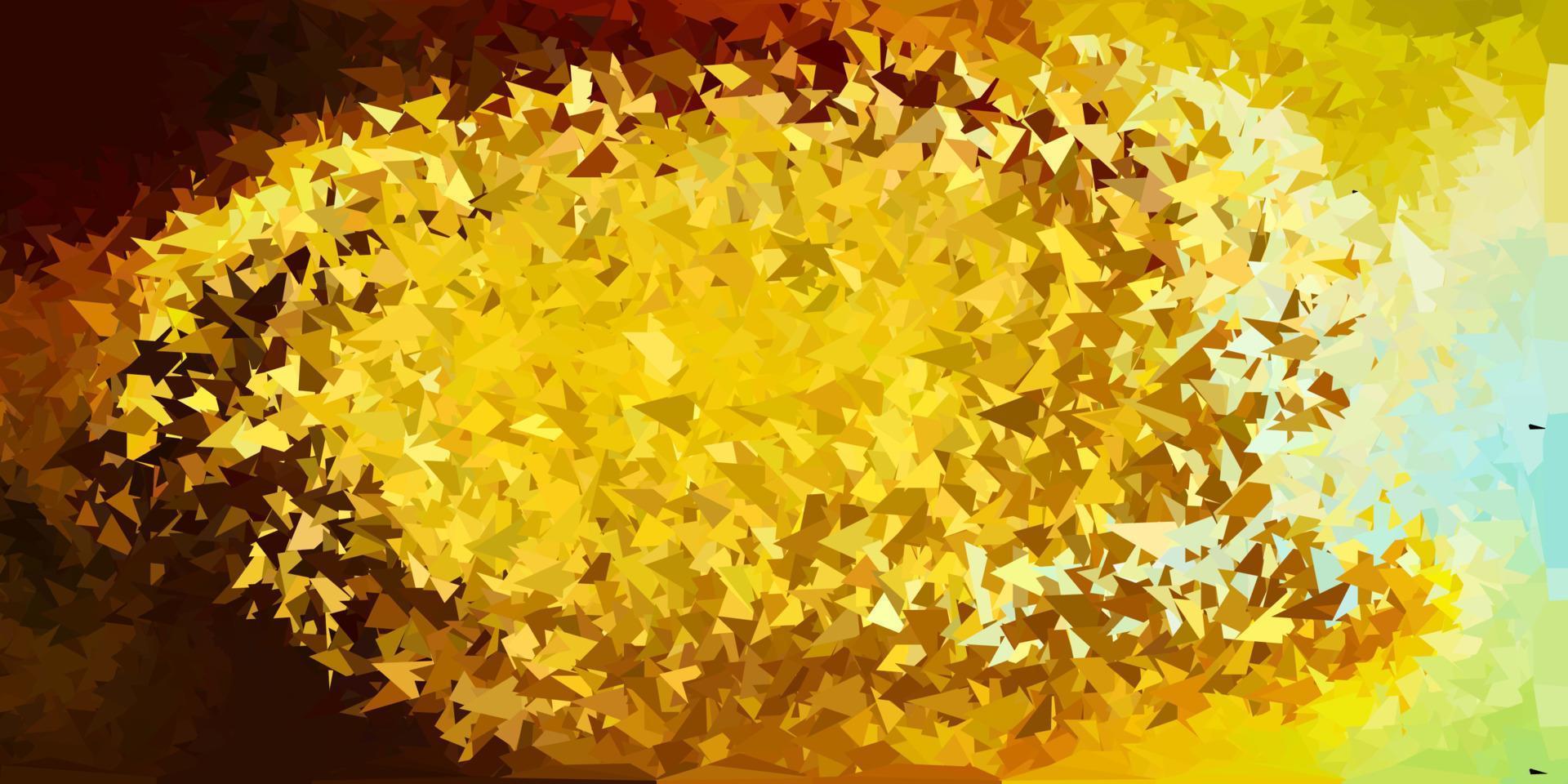 Light blue, yellow vector poly triangle texture.