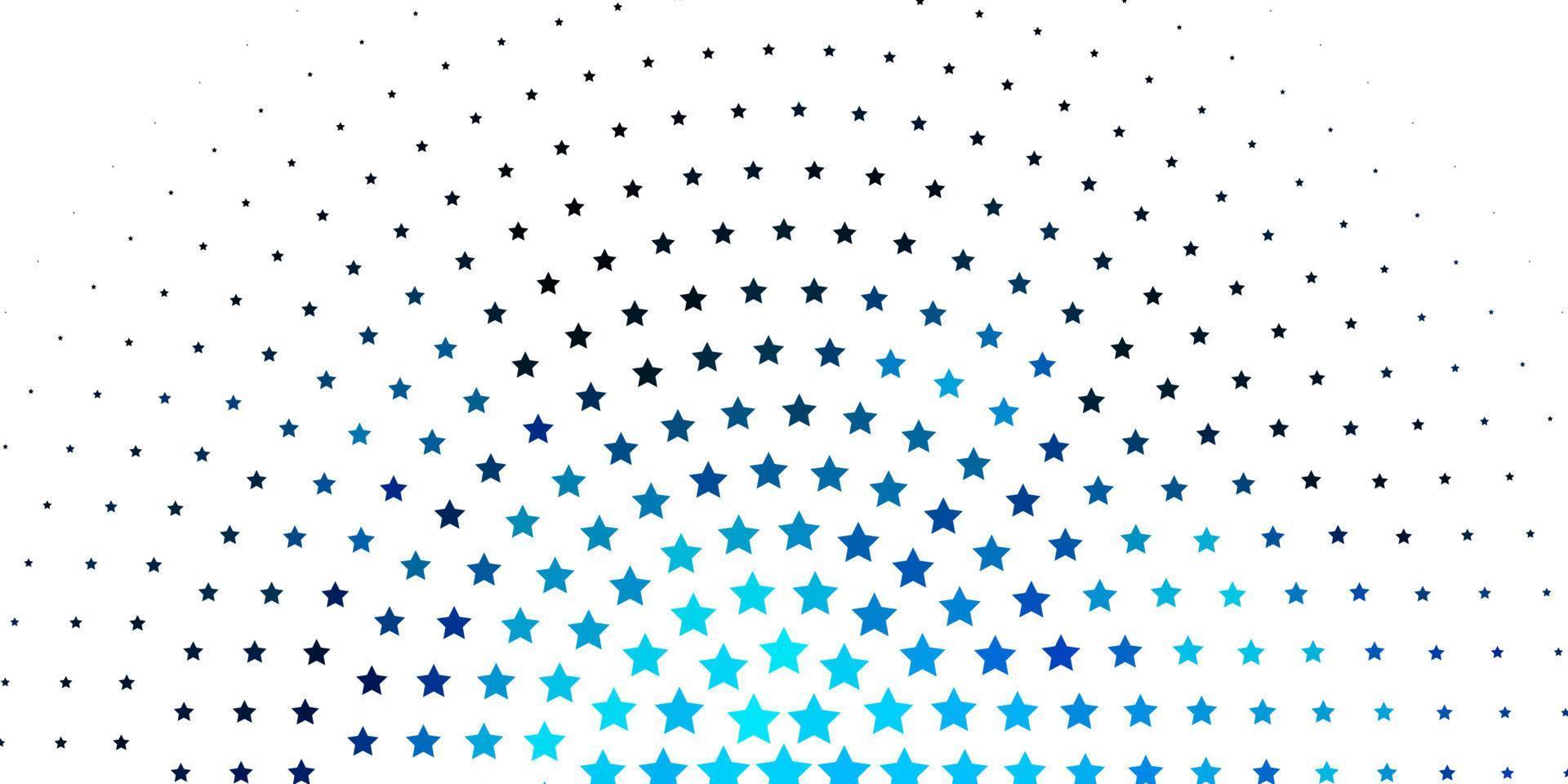 diseño de vector azul claro con estrellas brillantes.