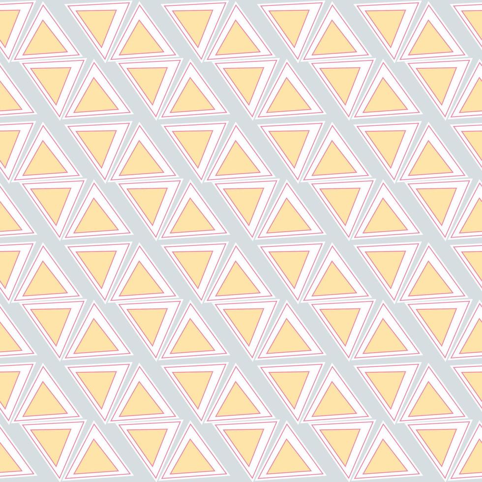 Geometrical figures seamless vector pattern in pink and blu colors. Geometric figures background. Triangles, rhombuses, parallelograms, trapeziums pattern. Modern wallpaper. Shapes.