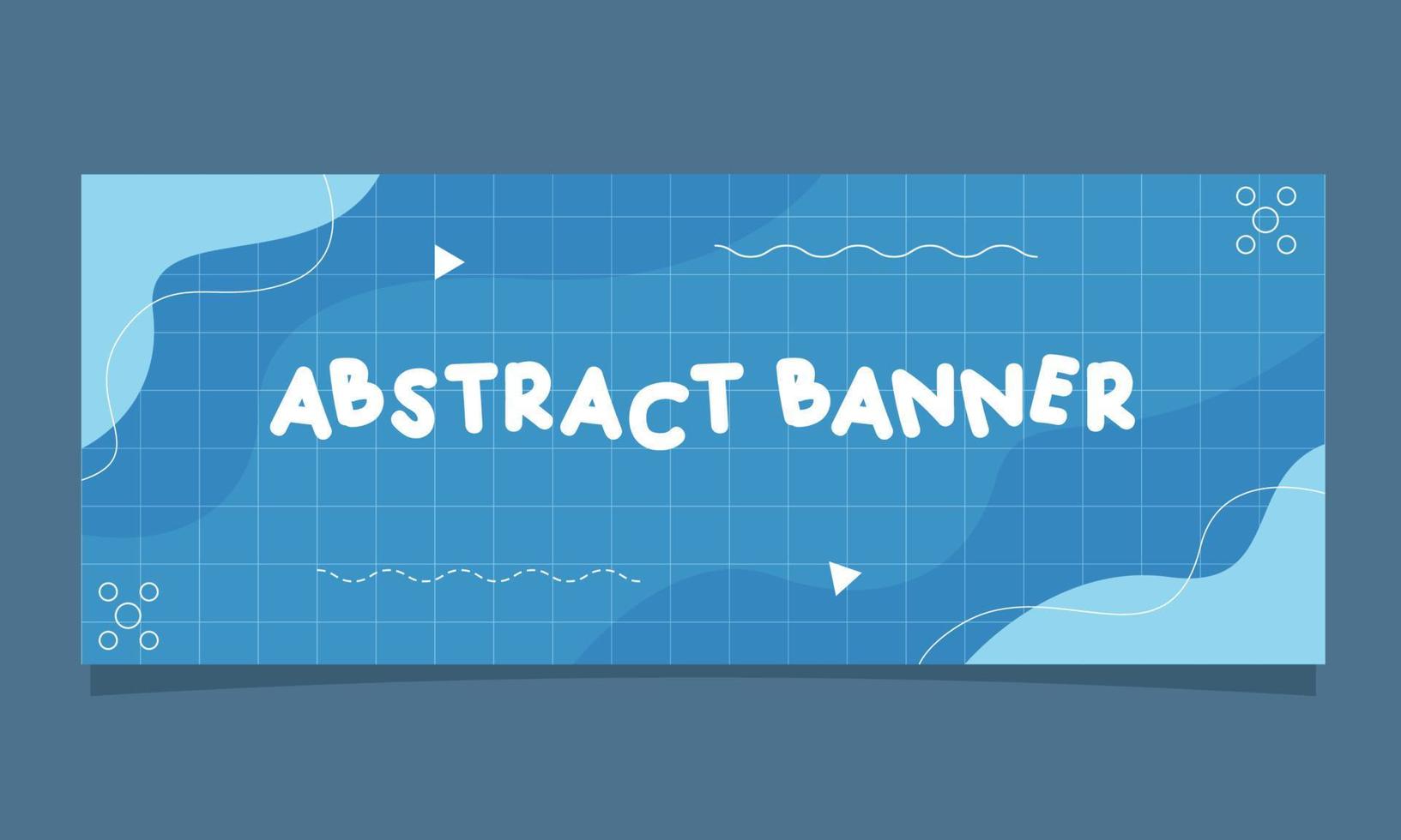 plantilla de banner abstracto simple para portada de redes sociales vector gratis