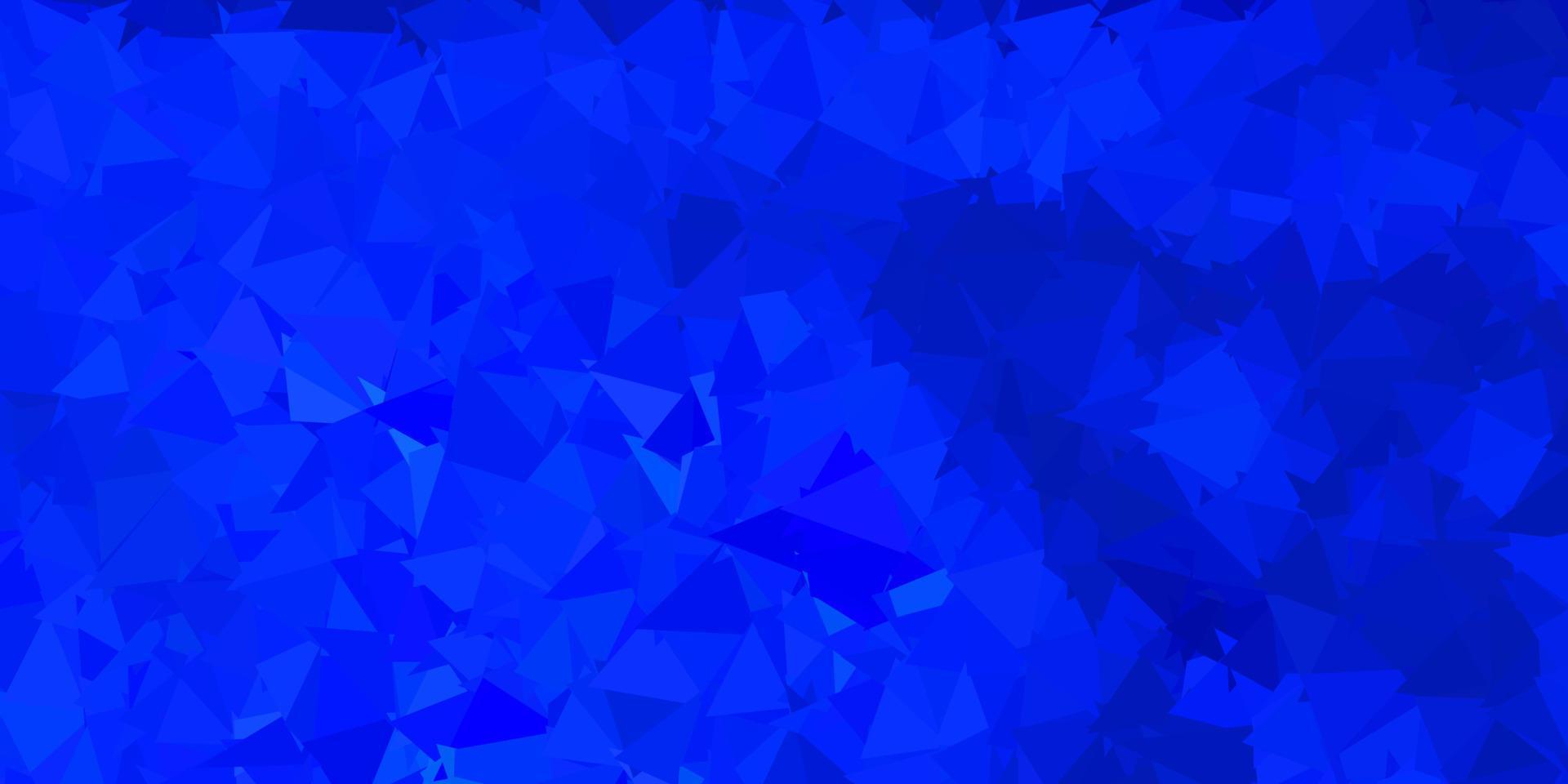 Dark blue vector triangle mosaic wallpaper.