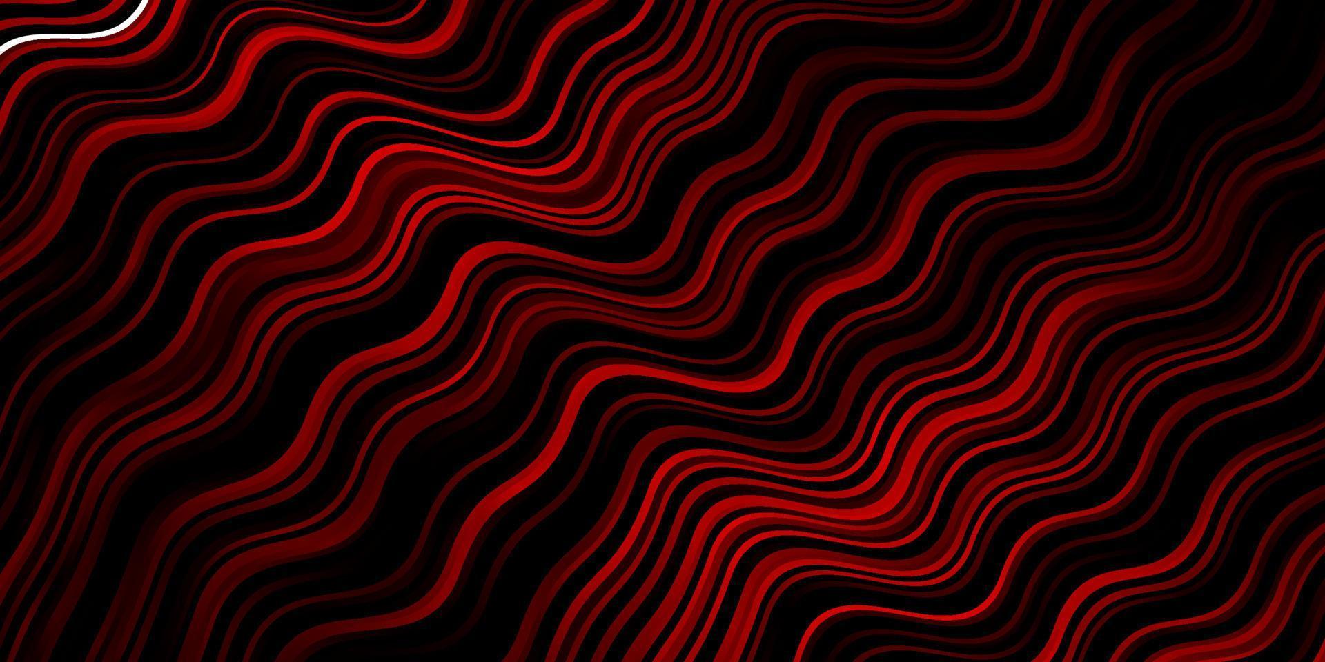 Dark Red vector backdrop with bent lines.