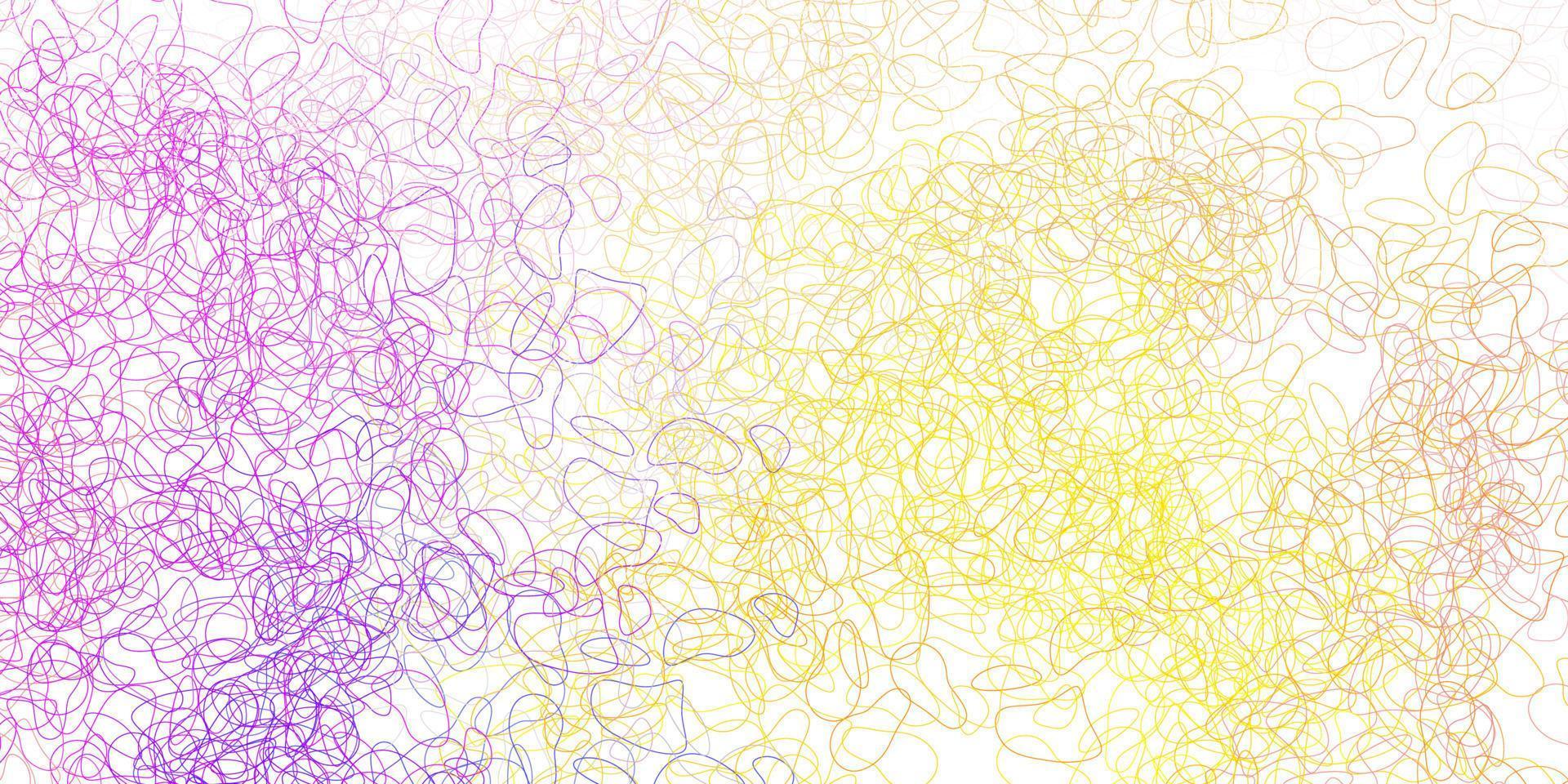 Light blue, yellow vector background with random forms.