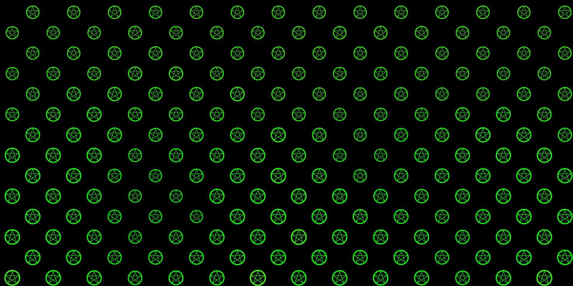 Dark Green vector pattern with magic elements.