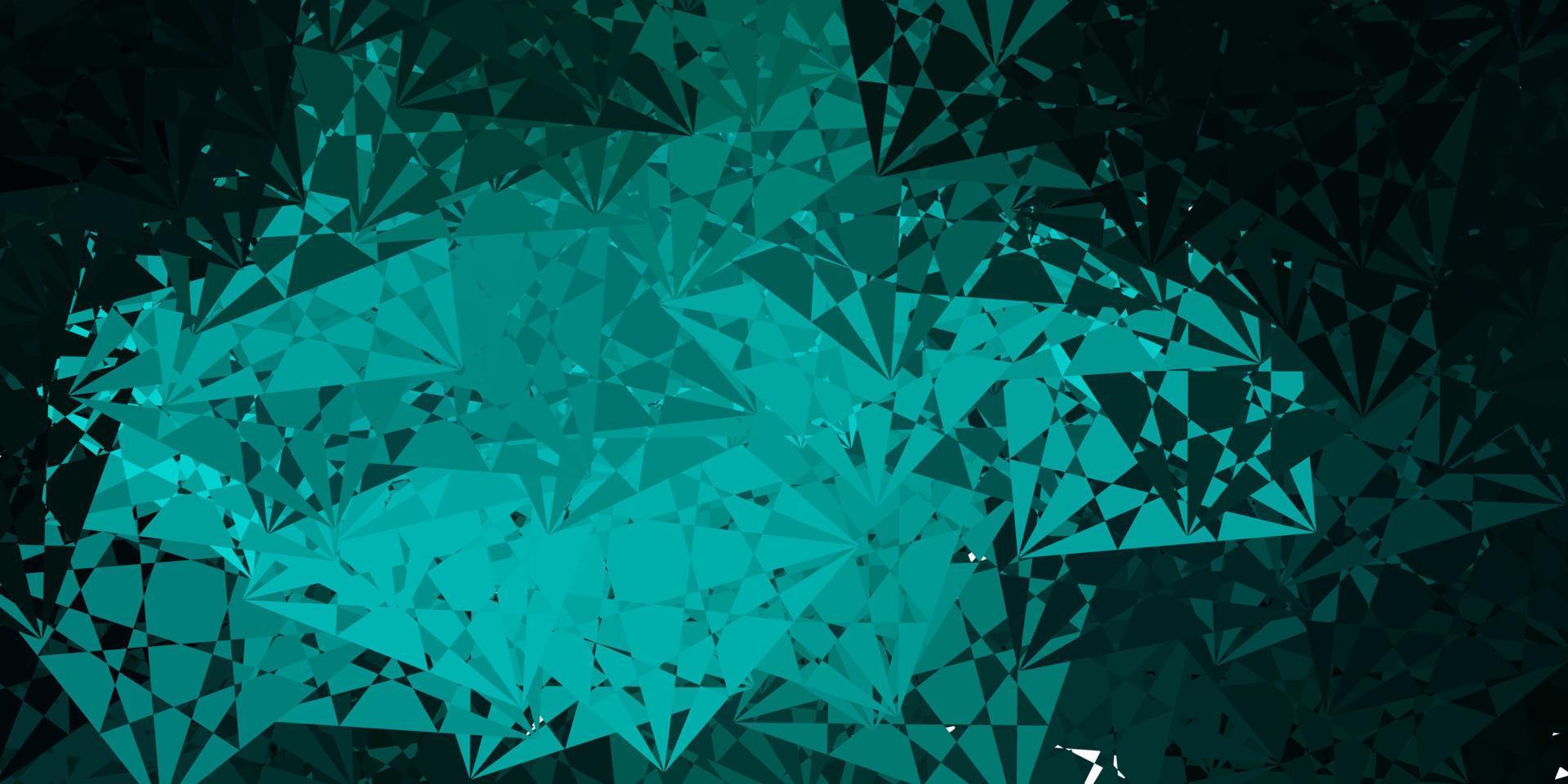 Light Green vector pattern with polygonal shapes.