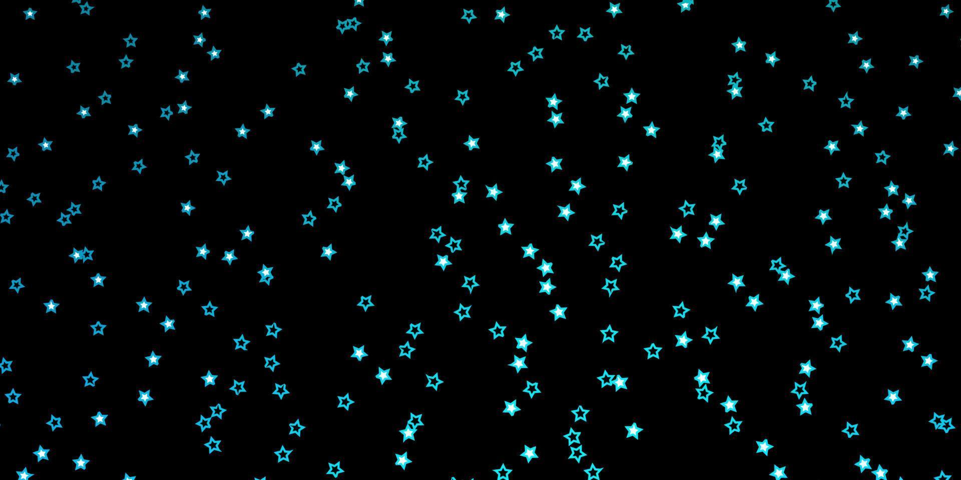 textura de vector azul oscuro con hermosas estrellas.