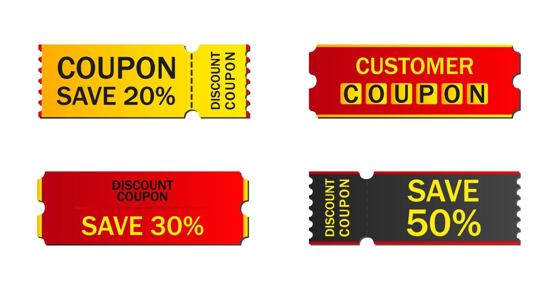 Vector stickers, price tag, banner, label. Coupon sale, offers and promotions vector   template. Shop price tag, retail, commerce, business