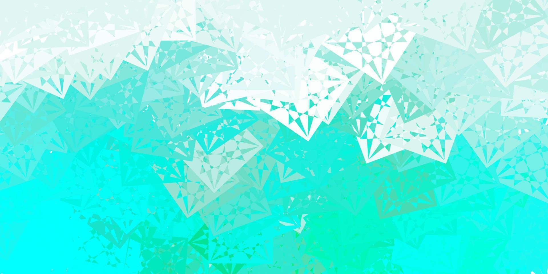 Light Green vector background with polygonal forms.