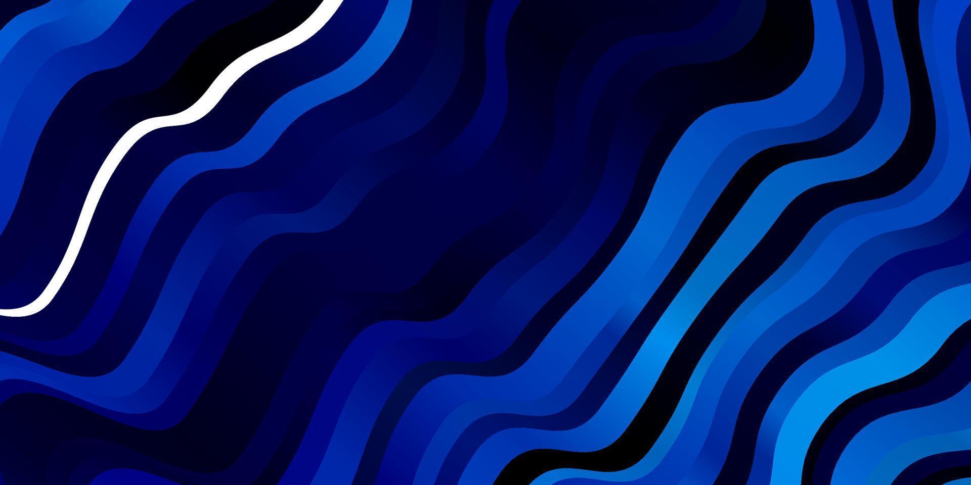 Light BLUE vector background with bent lines.