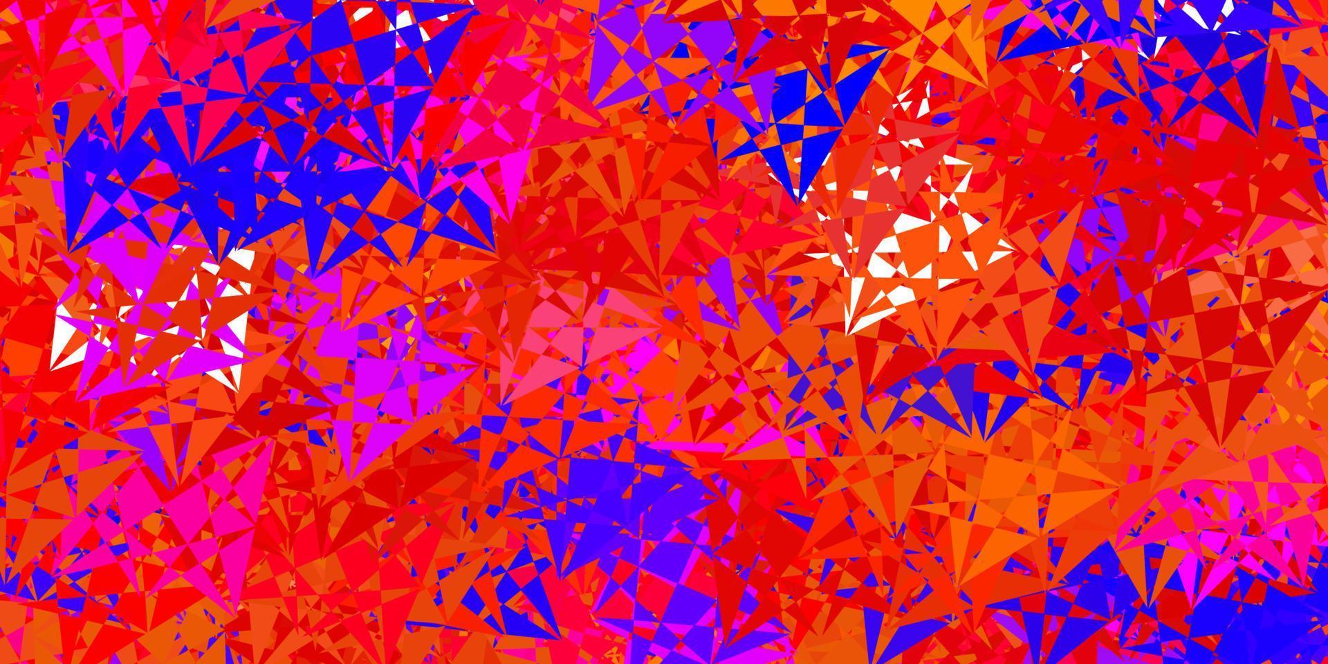 patrón de vector multicolor oscuro con formas poligonales.
