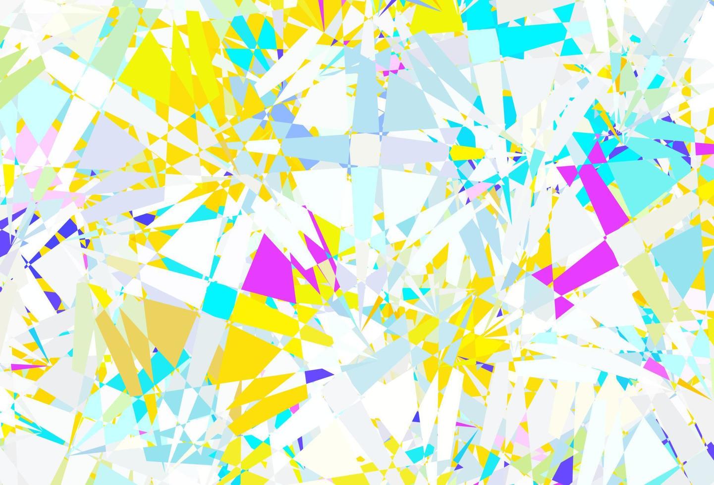 Fondo de vector multicolor claro con formas poligonales.