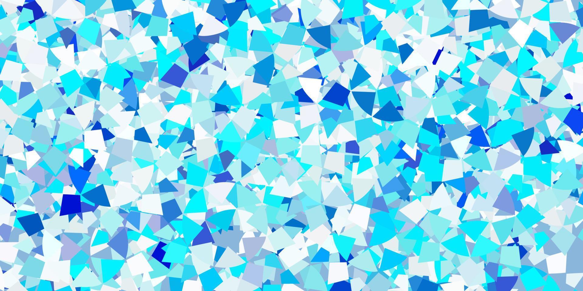 textura de vector azul claro con estilo triangular.